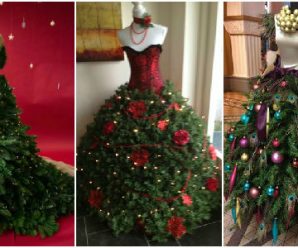 Crea un Árbol de Navidad en Forma de Vestido; Idea Creativa